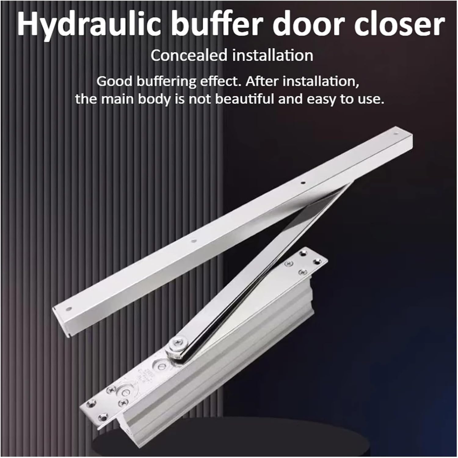 Invisible Hidden Automatic Door Closer Adjustable for Household Hydraulic Buffer Safety System