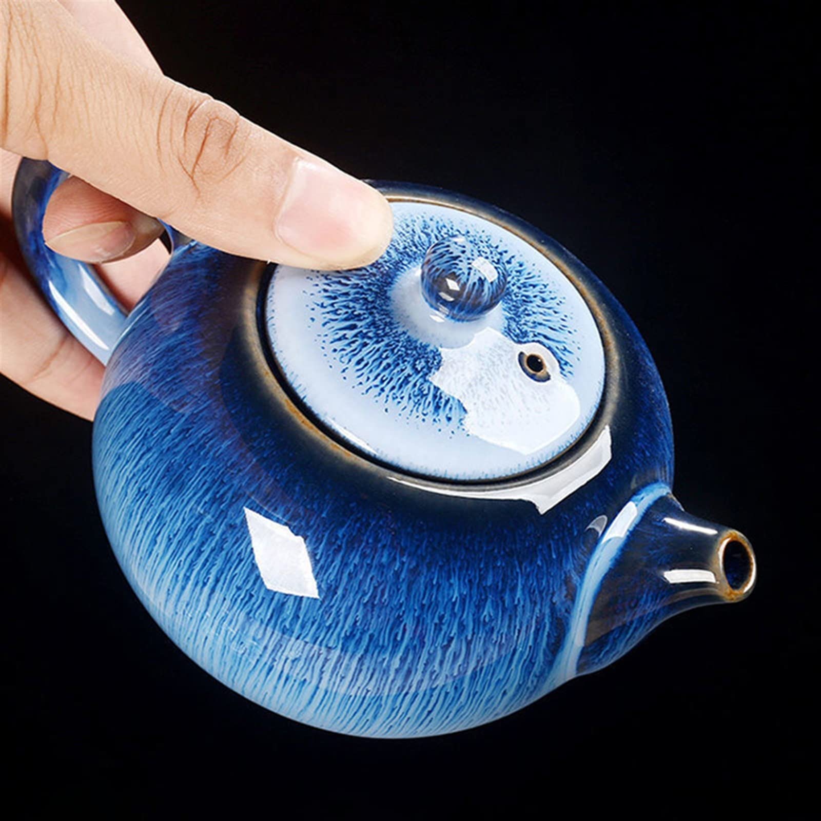 Teiera Bollitore da tè 250ML Teiera delicata Piccolo set da tè in ceramica Macchina da tè durevole Set da tè premium Collezione regalo Bollitore/Teiere/Teiera Present