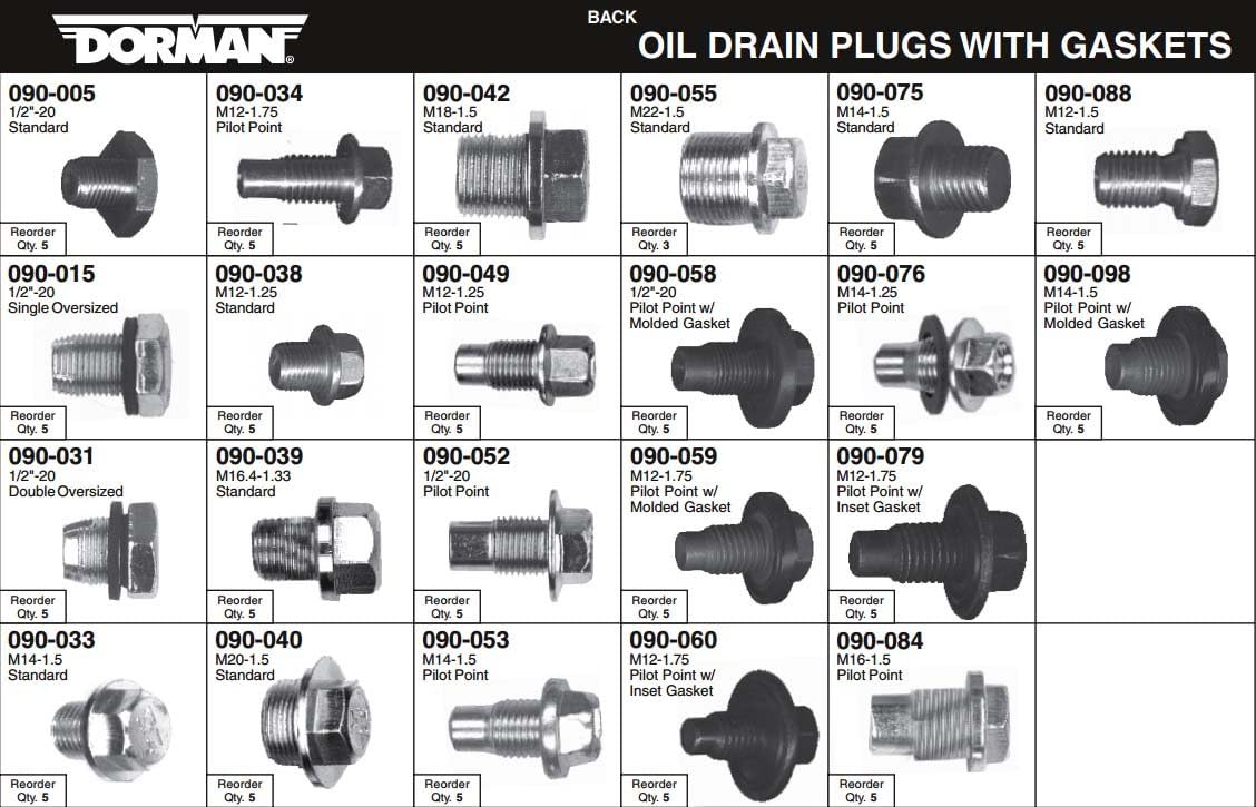 Dorman 030-539 Assortment lid with part number diagram