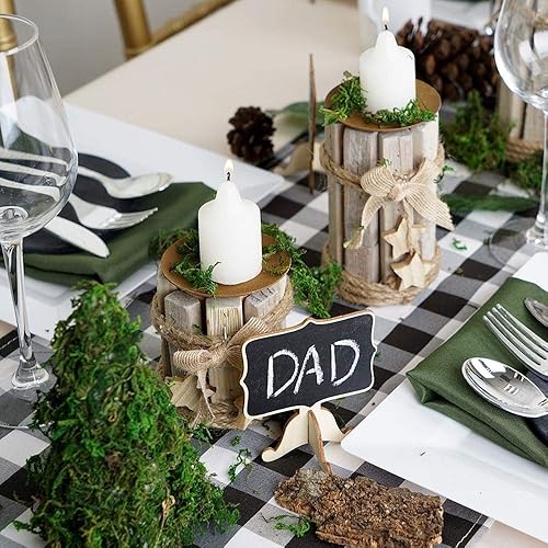 Vista 4 de BYHER Hierba verde falsa de musgo artificial para centros de mesa, hogar, cocina, decoración de jardín (8 onzas, fresco)