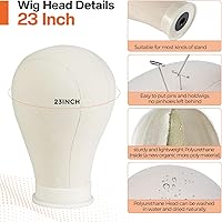 Vista 4 de Neverland Beauty & Health Cabeza de Peluca de 23 Pulgadas, Trípode de Soporte de Peluca con Cabeza, Soporte de Cabeza de Peluca con Cabeza
