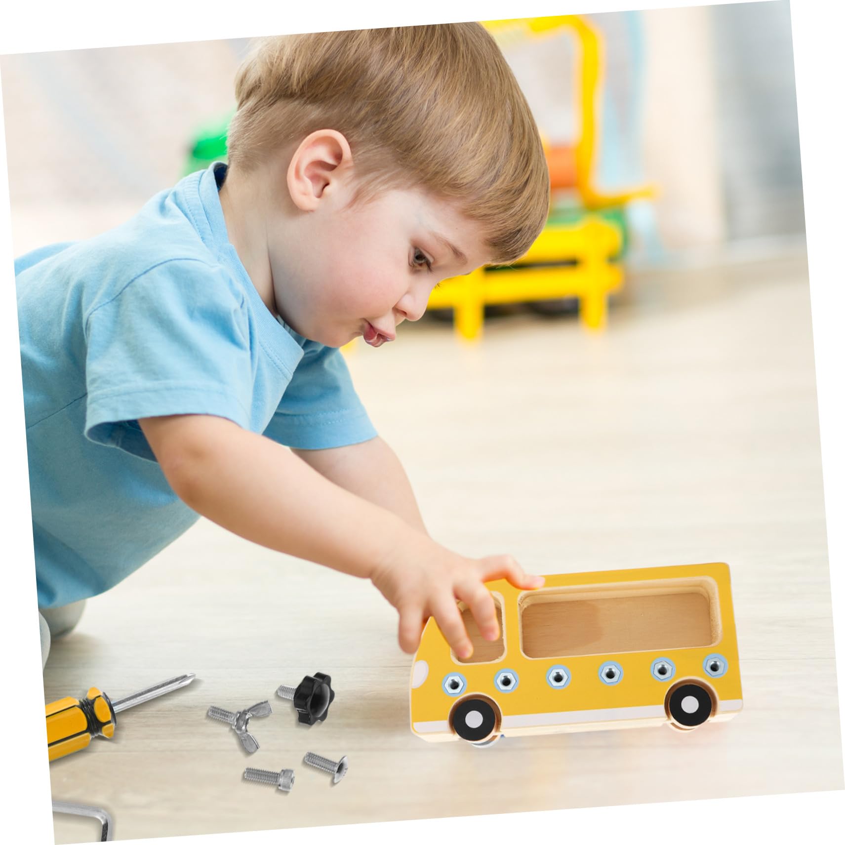 Tablero Montessori de Madera para Educativo de Tuercas y Tornillos Juguete Cognitivo Temprano y Portátil para Interior y Exterior Estimula Habilidades y Aprendizaje Infantil