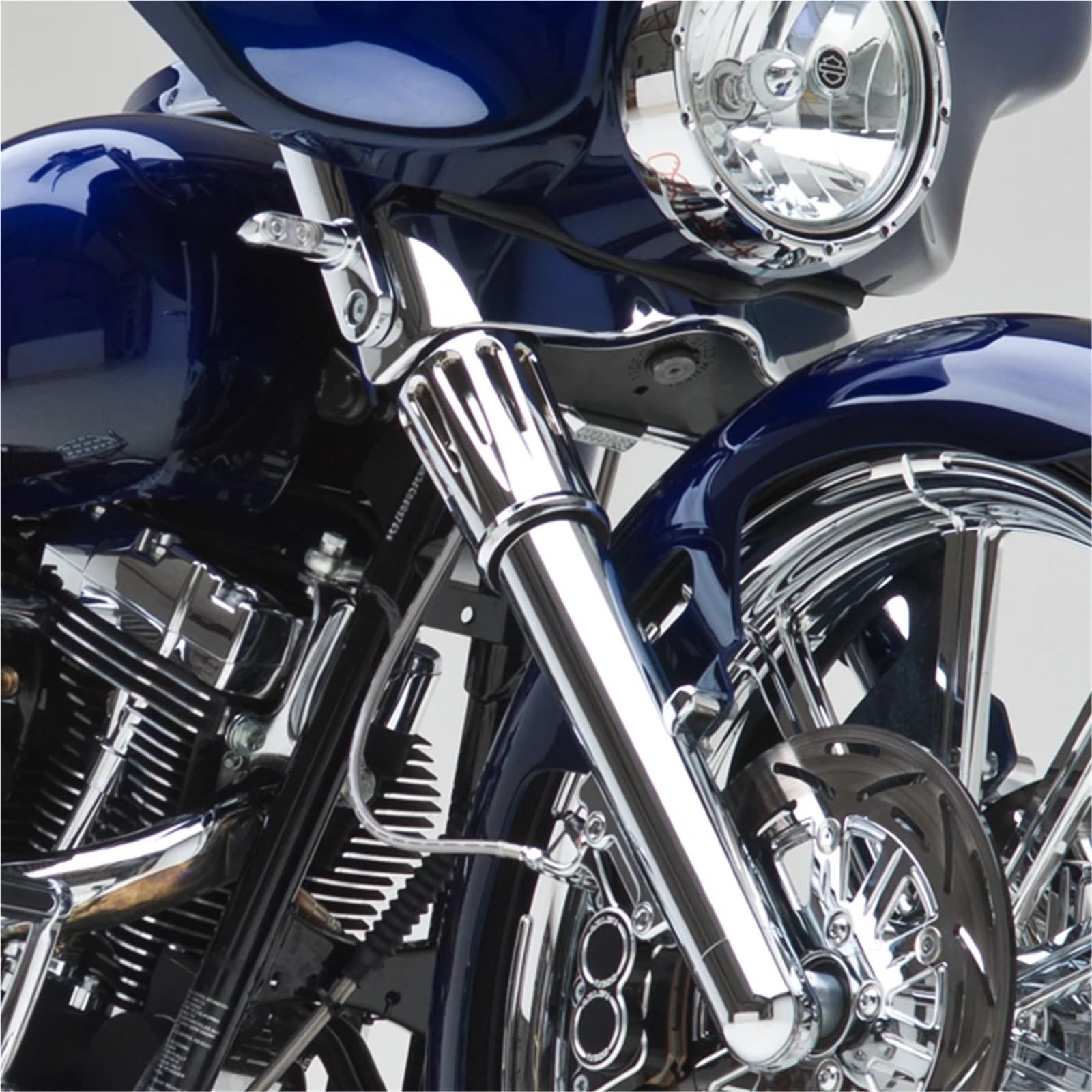 Motociclette copriforcelle Adatto per Harley Road King Copri-stivali forcella 49 mm FLHRS Electra Glide FLHTCU CVO Limited FLHTKSE(Number 1)