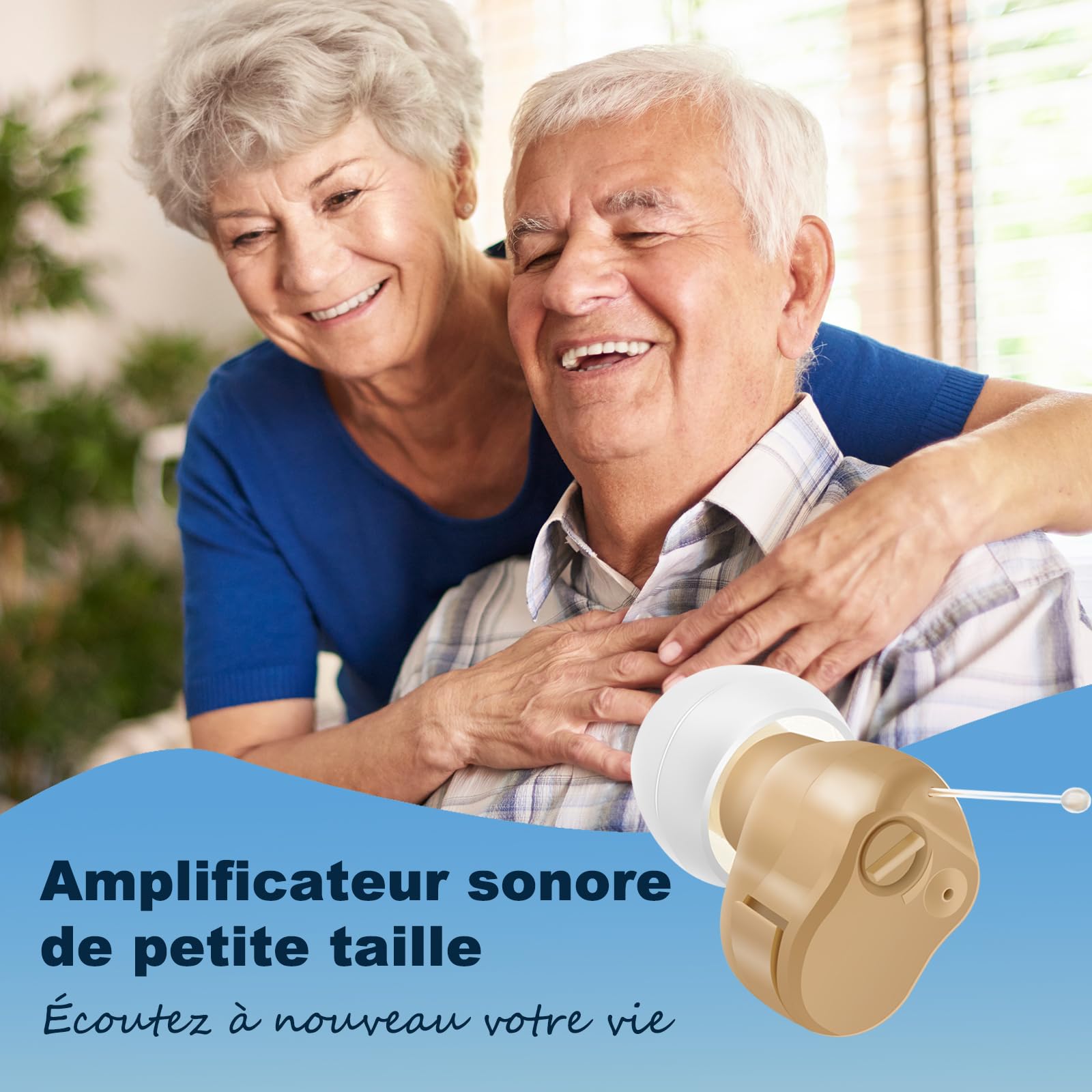 Amplificatore Audio JINGHAO - Mini Amplificatore Vocale Personale, Set Da 2 Pezzi Con Tappi Intercambiabili