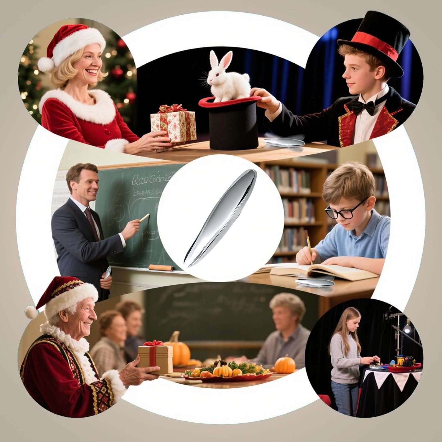 Magic Prop - Rotatable Boat Illusion Toy | Mirror Finish Floating Model with Physics Demonstration Feature, Interactive Teaching Tool for Beginners, Teachers, Classroom Experiments, Stage Performance