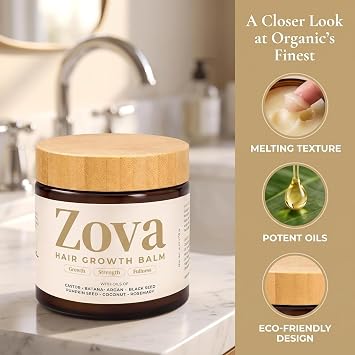 Zova Hair Growth Balm Original,Botanical Oils Hair Growth Serum Balm