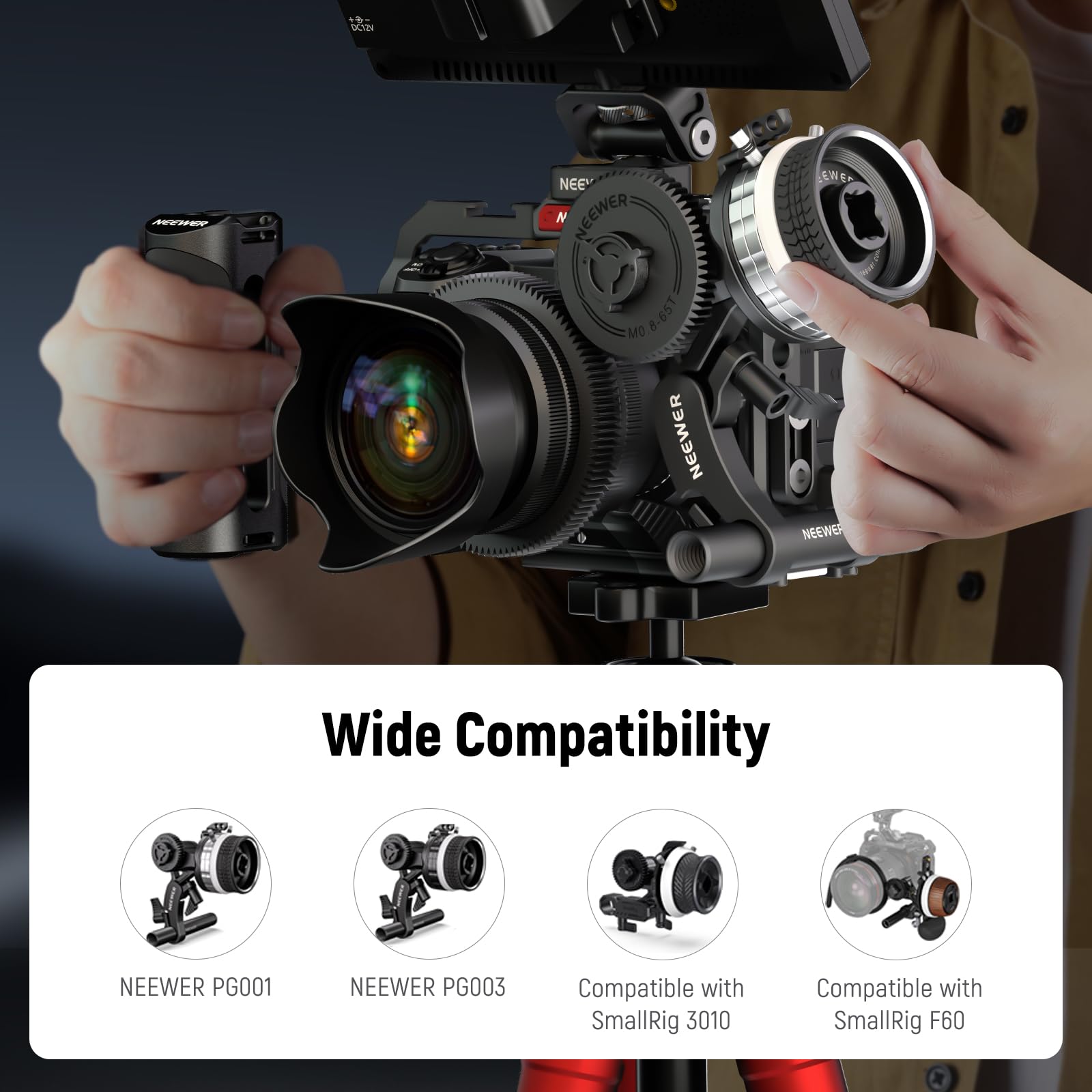 NEEWER Ingranaggio M0.8-65T per Follow Focus, Standard 0,8 MOD e 65 Denti Compatibile con SmallRig Follow Focus e NEEWER Mini Follow Focus, PG007