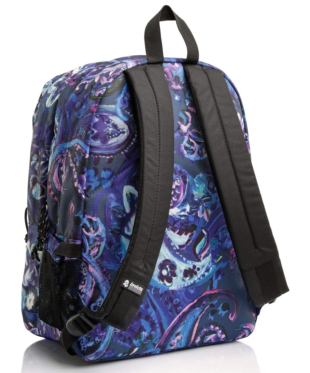 Invicta Jelek Zaino Scuola Media Ragazza, Scuola Elementare, Scomparto PC, Tasca Borraccia, viola blu