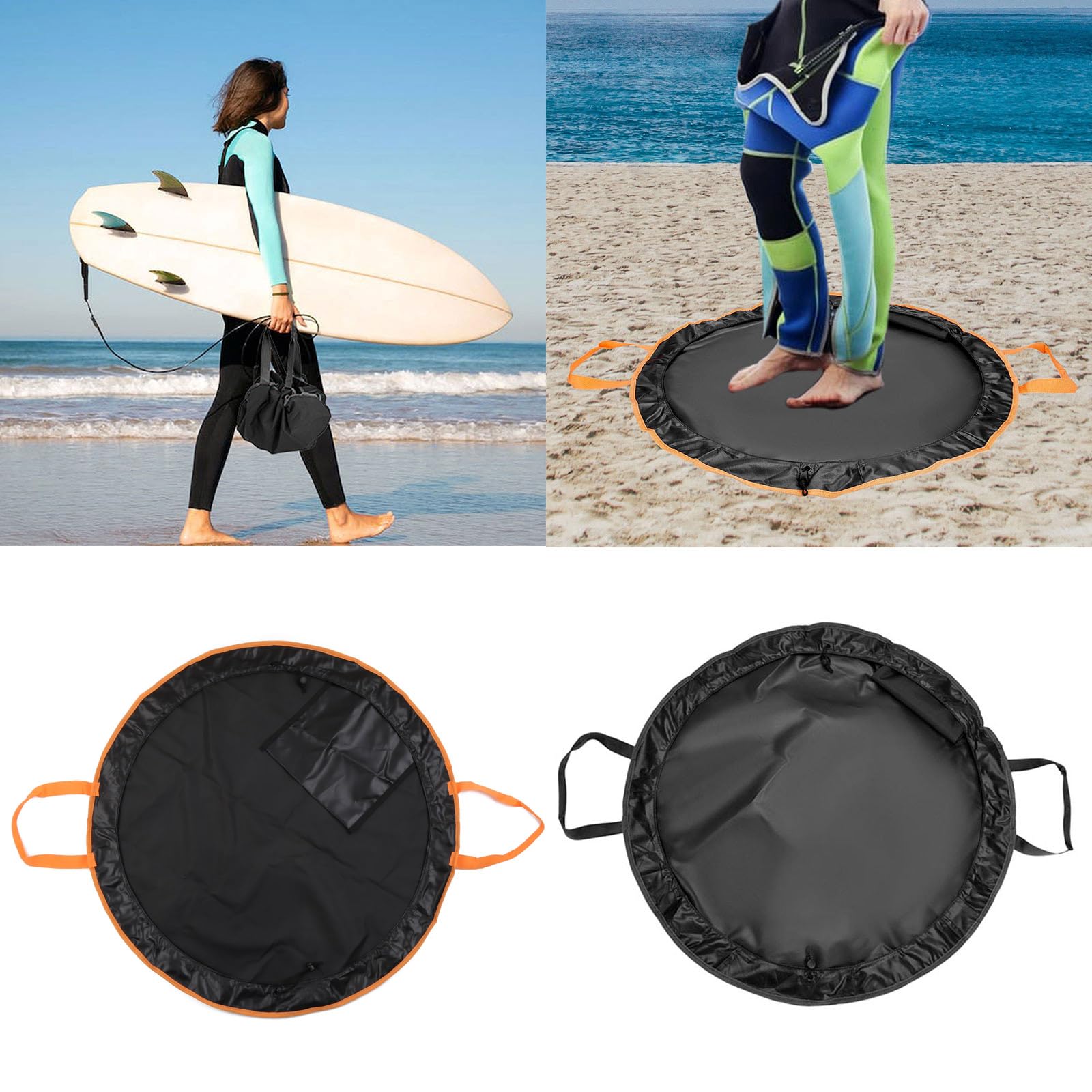 Dasdffvf Diving Suit Storage Bag Drawstring Retractable Changing Mat Wetsuit Changing Mat for Surfing Outdoors