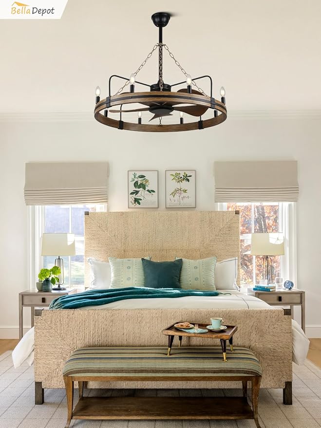 Ventilador de Techo 36 Pulgadas con Luz y Control Remoto miniatura 8