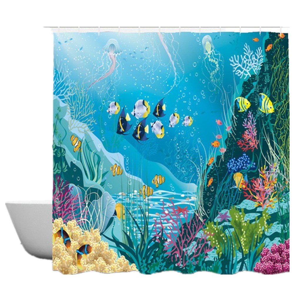 Tropical Fish Shower Curtains Curtains & Drapes