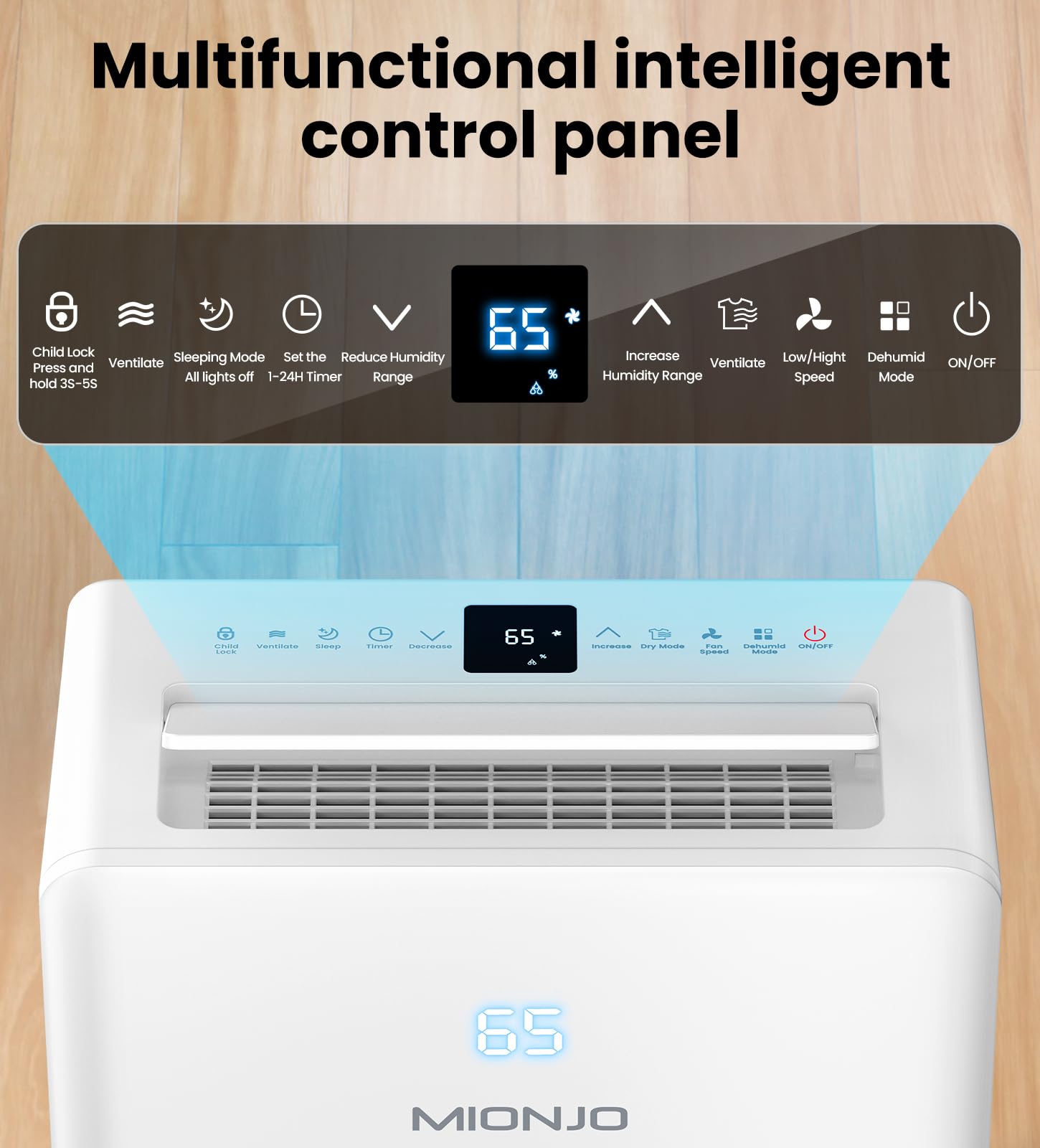 4500 Sq. Ft Dehumidifier for Basement with Drain Hose, Energy star