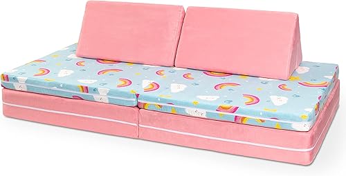 Jaxx Playscape Patterns PlaysetSofá, Arco irisRosa