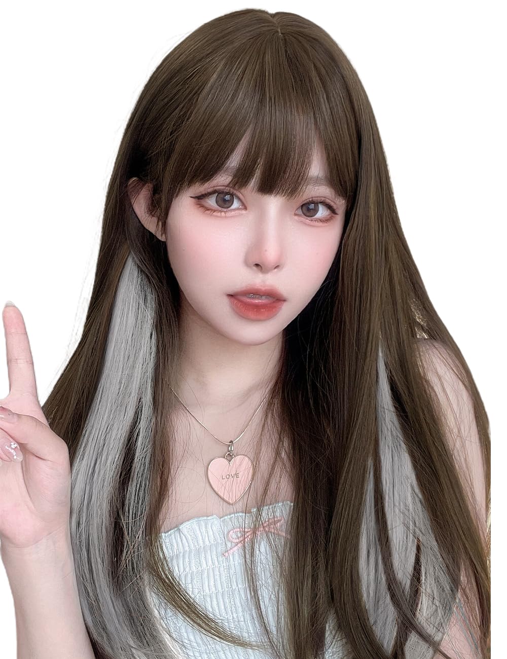 Amazon.co.jp: AISI HAIRウィッグ ロング ストレート レディース フル