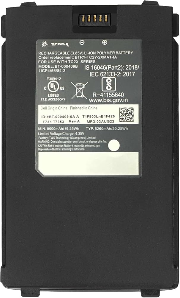 Amazon.com: EXCEPOWER 5260mAh Replacement Battery for Zebra TC21