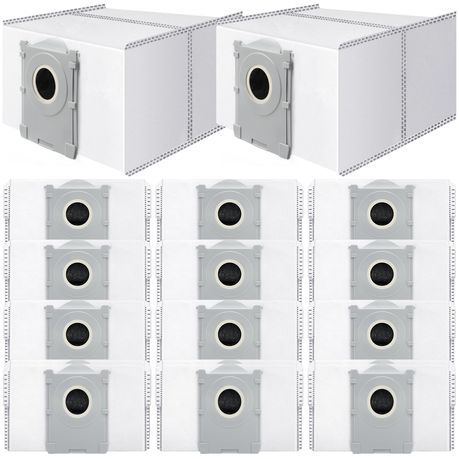 14Pcs Activated Dust Bags,Compatible with Ecovacs Deebot X8 Pro Omni/T50 Pro Omni/T80 Omni/X9 Pro Omni/Yeedi S14 Plus Robot Vacuum, 3.5L Large Capacity Disposable Replacement Bag