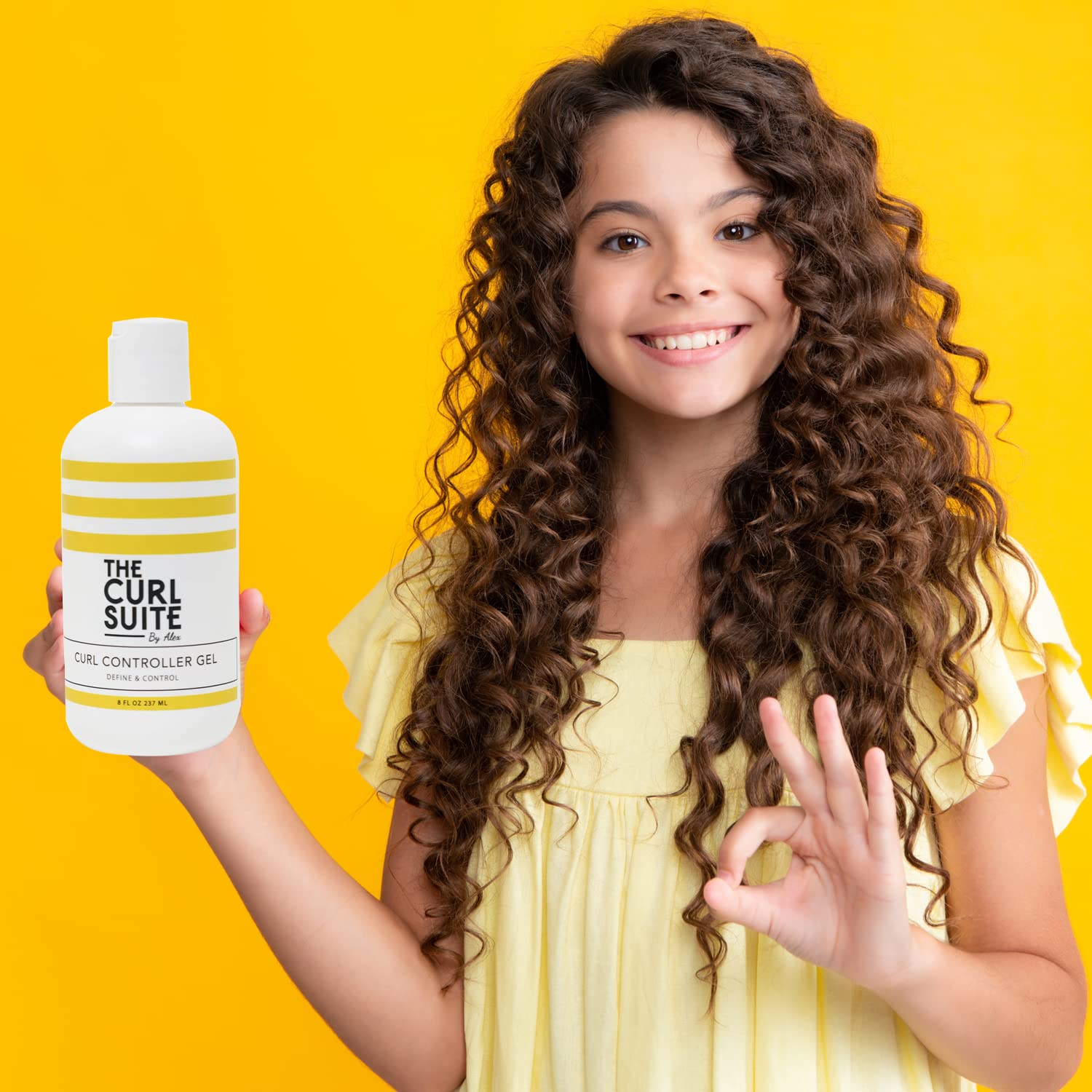 The Curl Suite Curl Controller - Long-Lasting Styling Gel for Curly, Coily, and Wavy Hair, Unisex (8 Oz)
