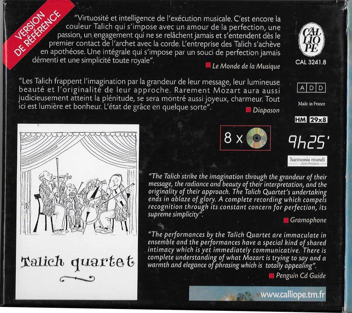 Mozart : Intégrale des Quatuors