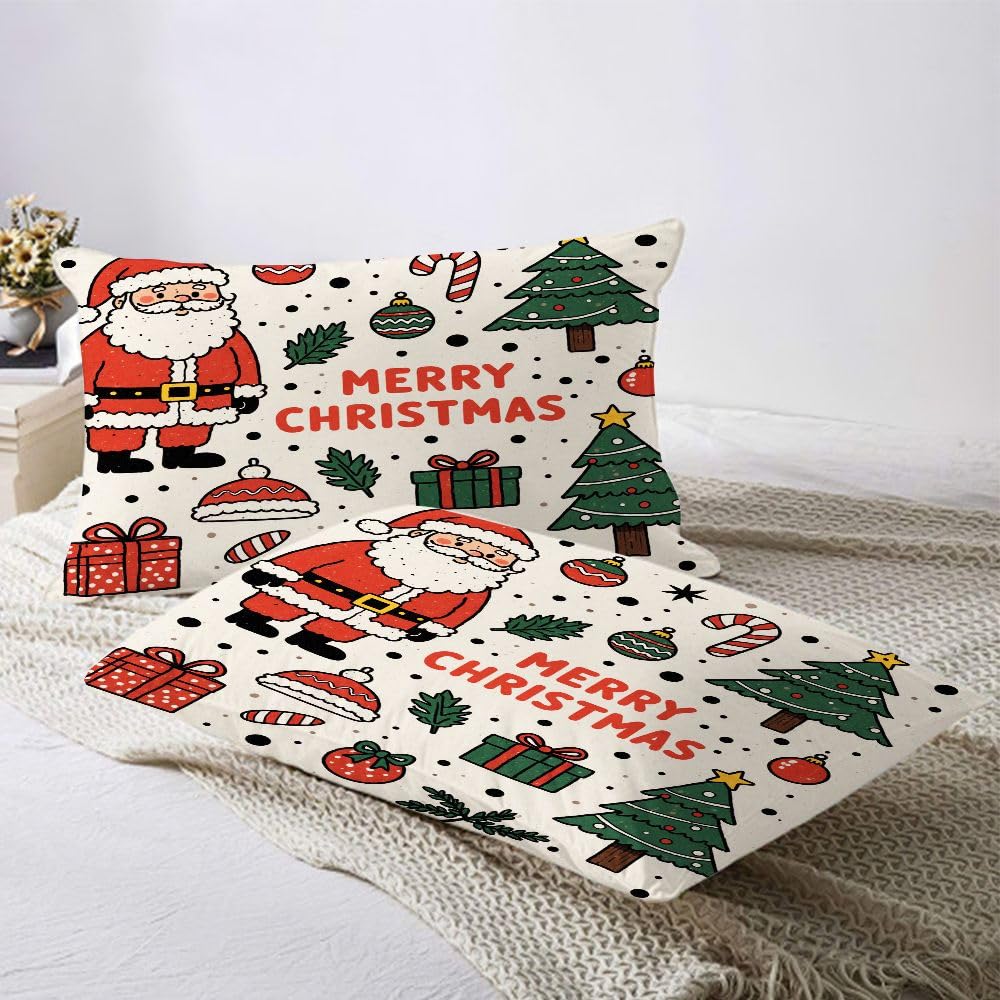 Funda NóRdica 3D 220x240 cm, Tema Navideño, Juego de Cama Extra Grande de 3 Piezas, Microfibra Ultraligera, Respirable, Lavable A MáQuina, Cintas de Fijación en Esquinas_7082