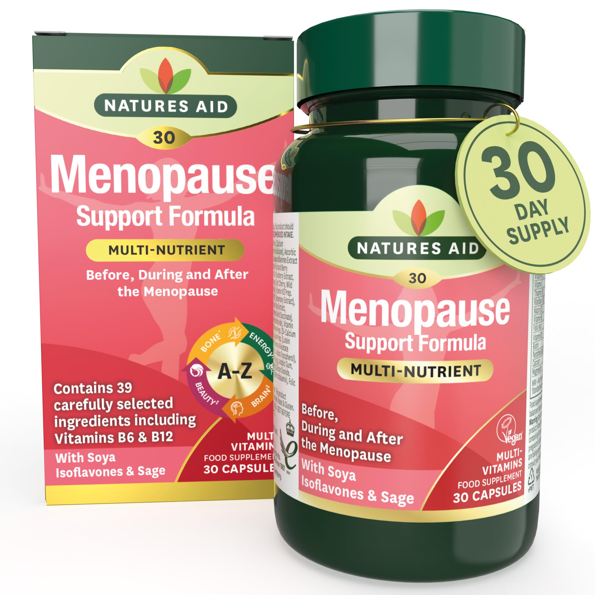 Natures Aid Menopause Support Formula 30 Capsules