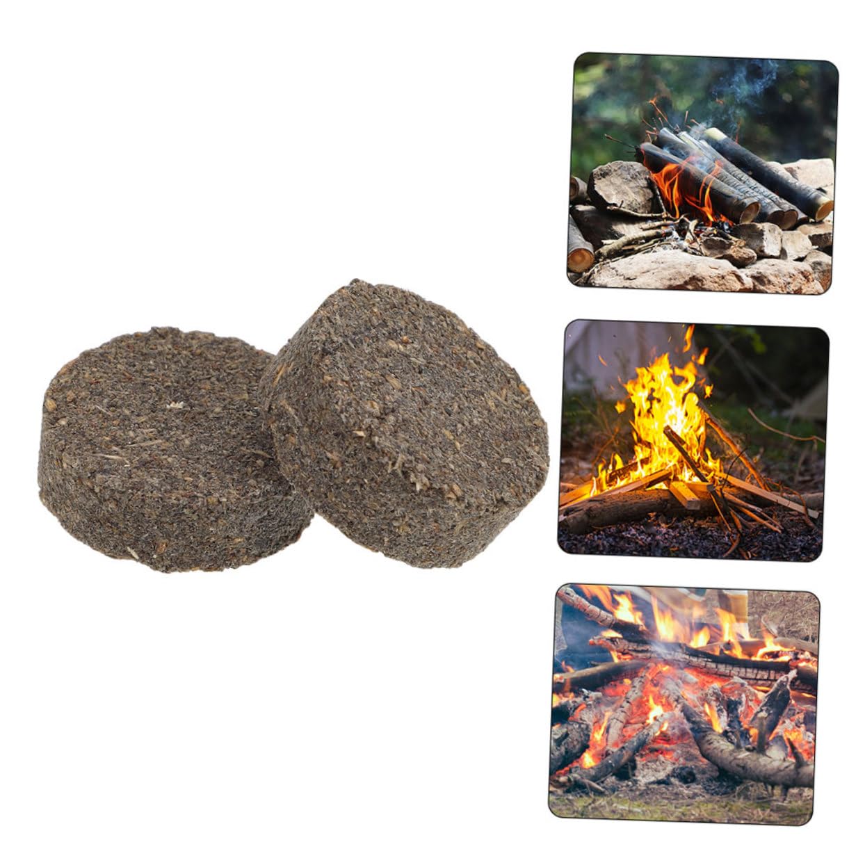 100pezzi Blocchi Di Legno Naturale Accendifuoco Per Barbecue e Campeggio Accensione Veloce Per Focolari e Forni Legna