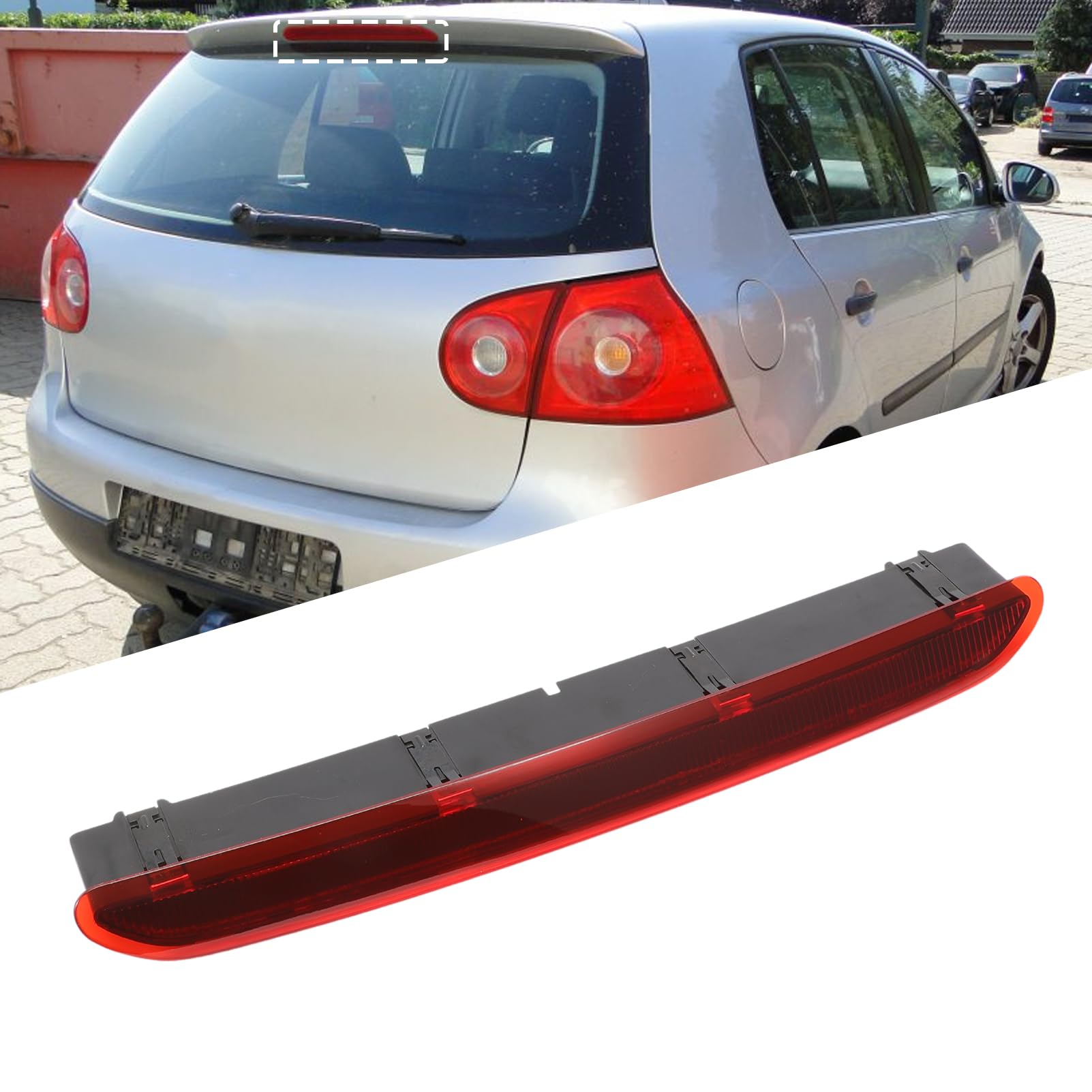 KASturbo Tercera luz de freno para Golf MK5 Tiguan Passat 1K6945097A | Golf MK5/6, Passat B6/7; OE 1K6945097A; resistente, bajo consumo, Plug-and-Play
