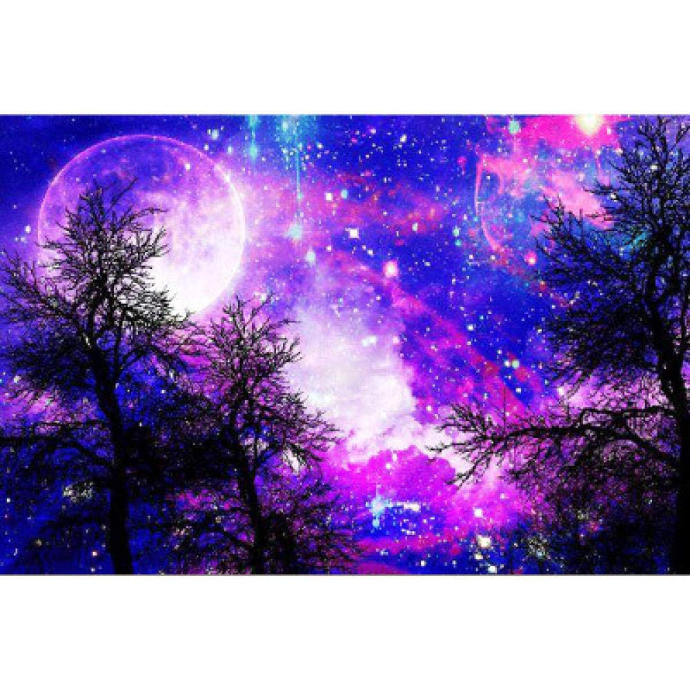 Kit diamant peinture violet broderie mosaïque 5D carrée 30x45 cm