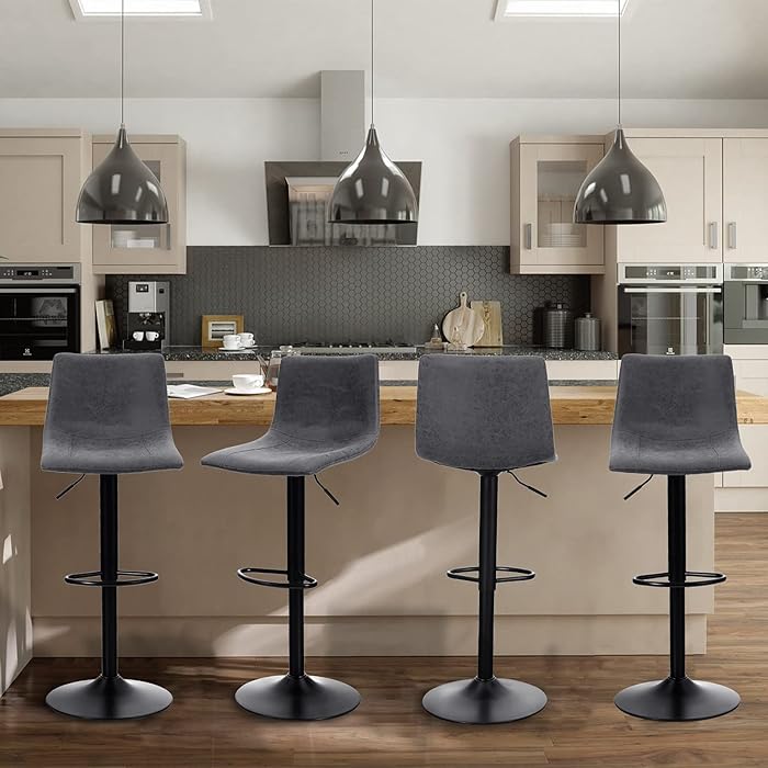 Buy Sophia & William Counter Height Bar Stools Set of 4 Swivel Bar Stools for Kitchen Island