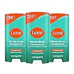 Lume Whole Body Deodorant - Smooth Solid Stick - 72 Hour Odor Control - Aluminum Free, Baking Soda Free and Skin Loving - 2.6 Ounce (Pack of 3) (Minted Cucumber)