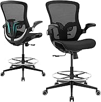 Vista 1 de Silla de dibujo de oficina, silla alta ergonómica de escritorio de oficina, silla de escritorio ajustable de pie, silla ejecutiva para computadora