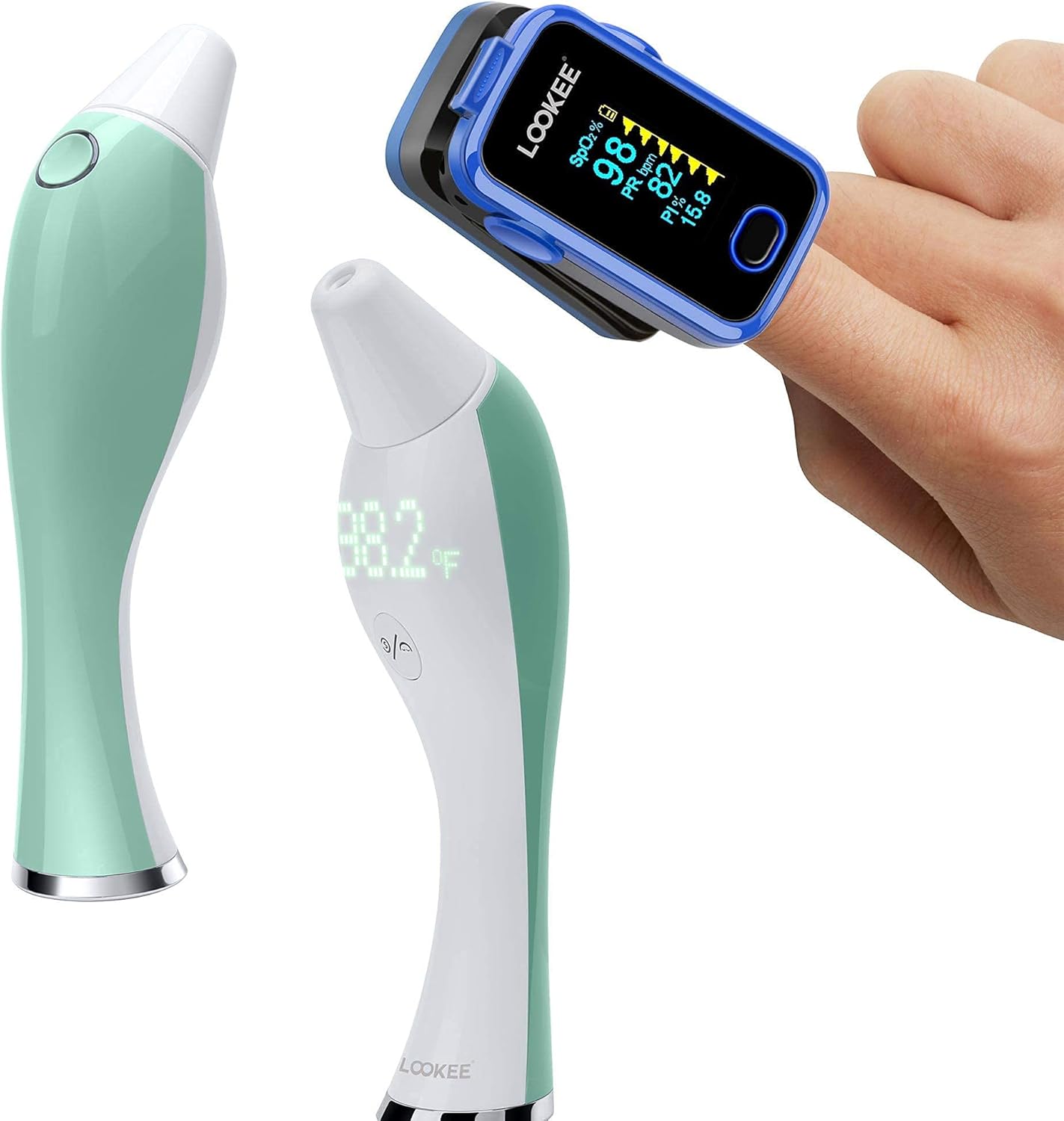 LOOKEE Premium Fingertip Pulse Oximeter Blood Oxygen