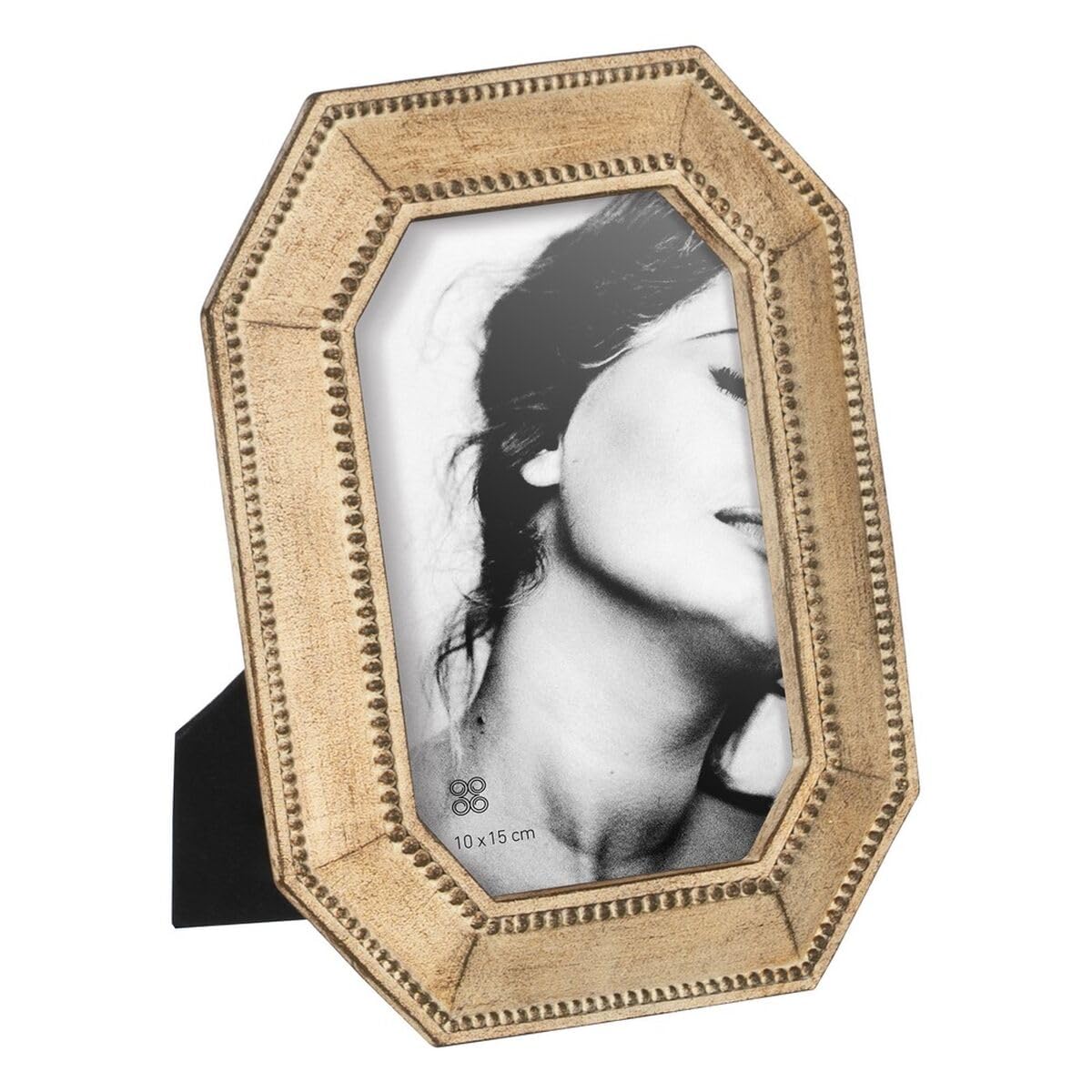 BigBuy Home Beige Polyresin Photo Frame 6 x 0.9 x 8 inch