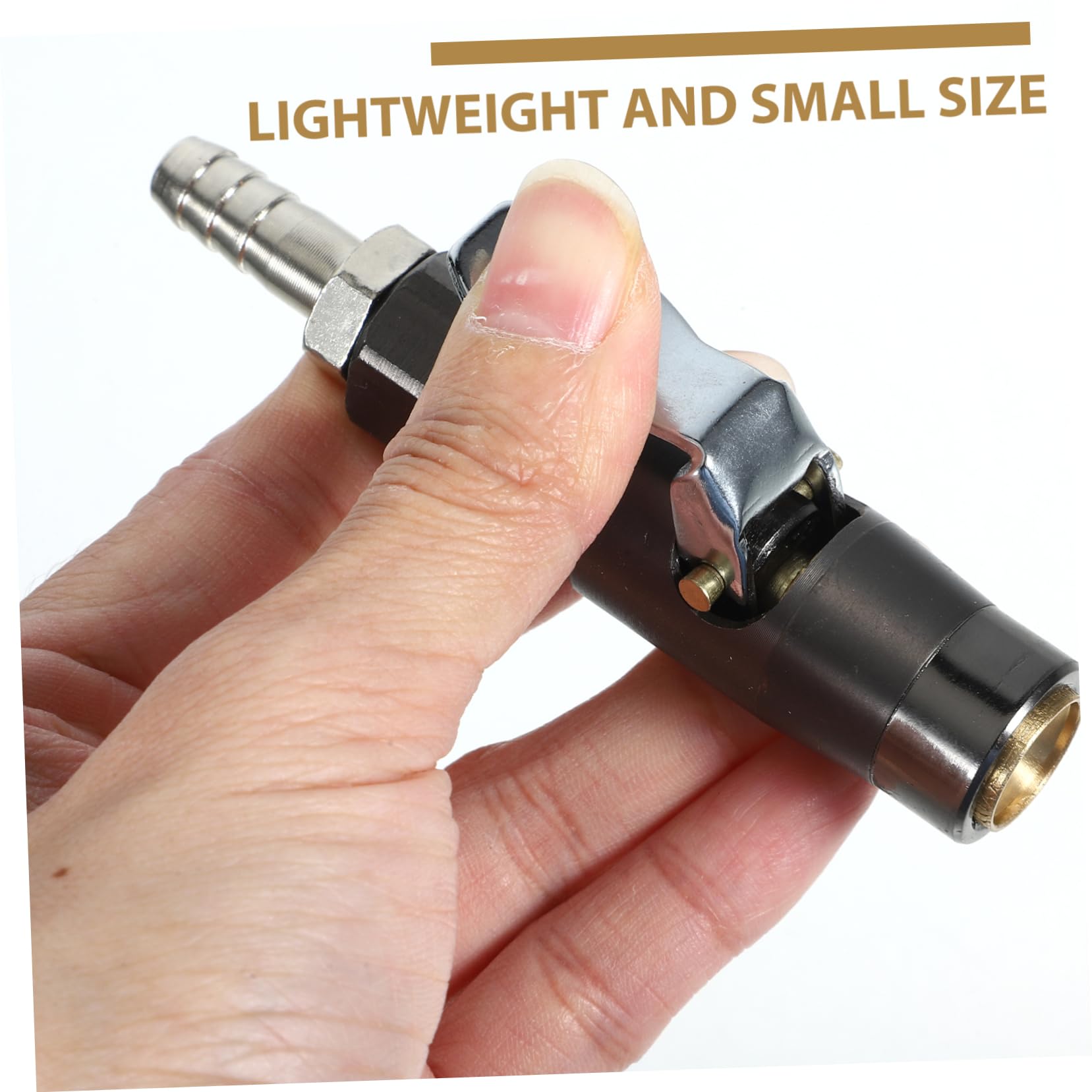 PartyKindom Sturdy Tire Adapter Air Chuck Locking Car Tire Hose Tool for Tire Pressure Gauge Quick Connect Chuck for Air Compressor Accessories Black 12.5mm Thread