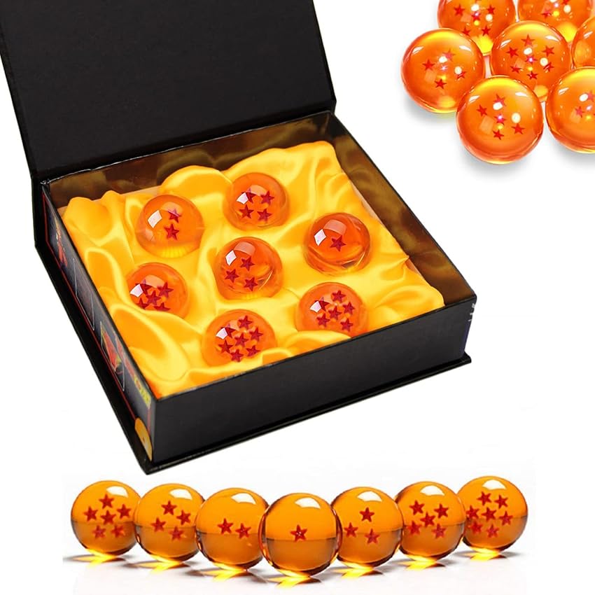 Immagine del prodotto Byhotome Dragon Balls Set Completo per Collezionisti in Confezione Regalo, 4,3 CM Dragon Ball per Collezioni, Decorazione Cosplay, Compleanno, Natale, Halloween, Giorno dei Bambini