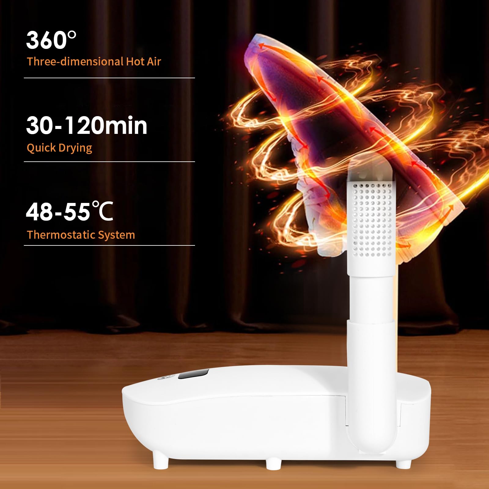 Secador de Zapatos EléCTRico con Temporizador, Esterilizable MúLTiple para Zapatos, Botas, Guantes y Botas de Esquí