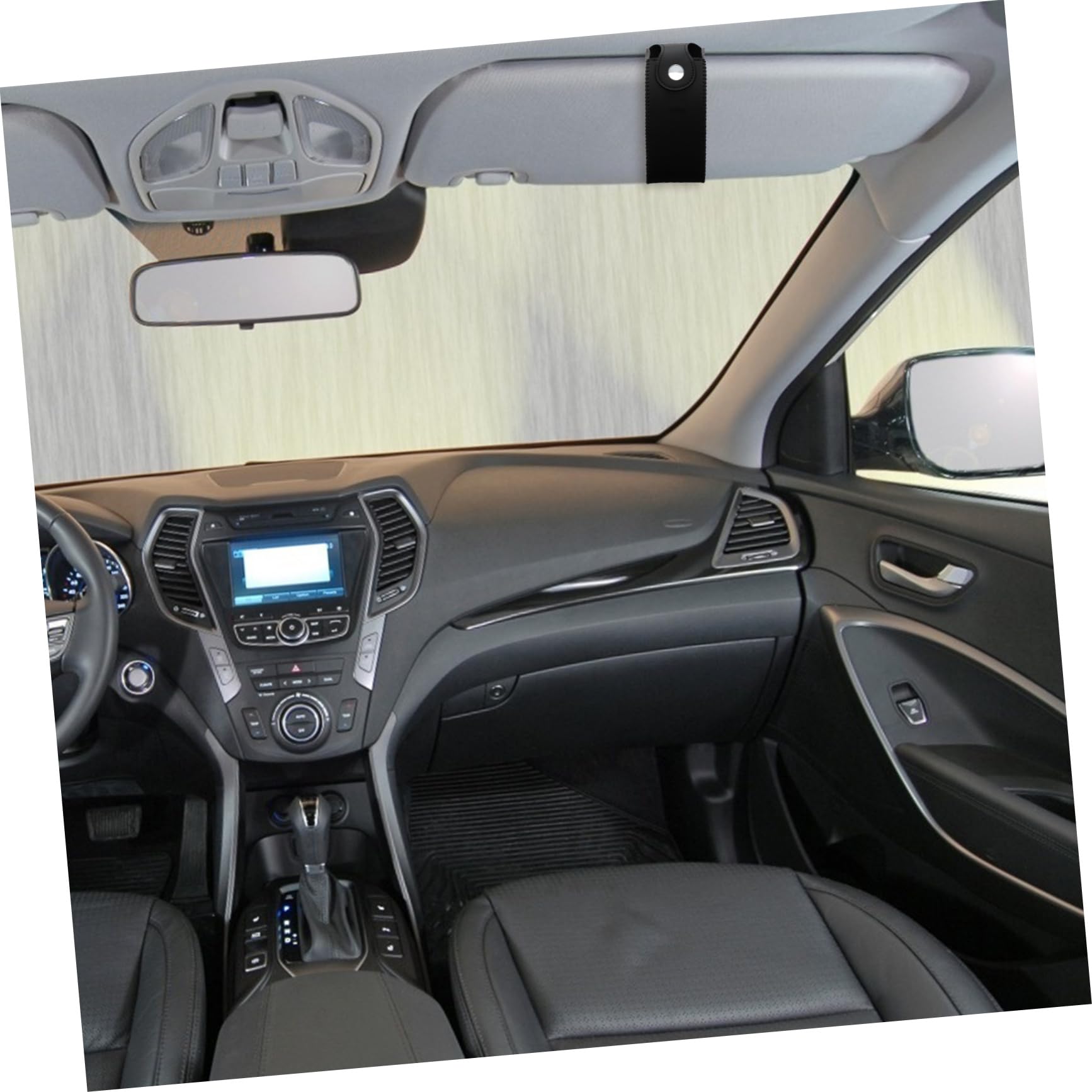 SOLUSTRE 3pezzi Porta Occhiali Da Sole Per Auto Scatola Pratica Da Montare Sul Parabrezza Con Design Elegante e Spazio Aggiuntivo Per Occhiali e Accessori Custodia Leggera e Versatile Per