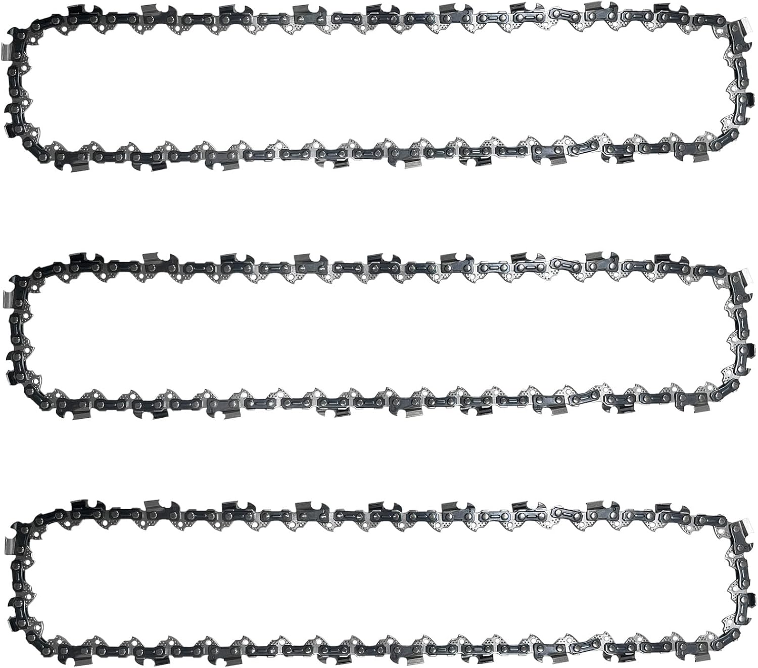 3PC 12 Inch Chainsaw Chains, Replacement Chain for Dewalt 20V DCCS620B, DCCS620P1 Electric Chainsaw Chains - 3/8'' .043'' 45 Drive Links