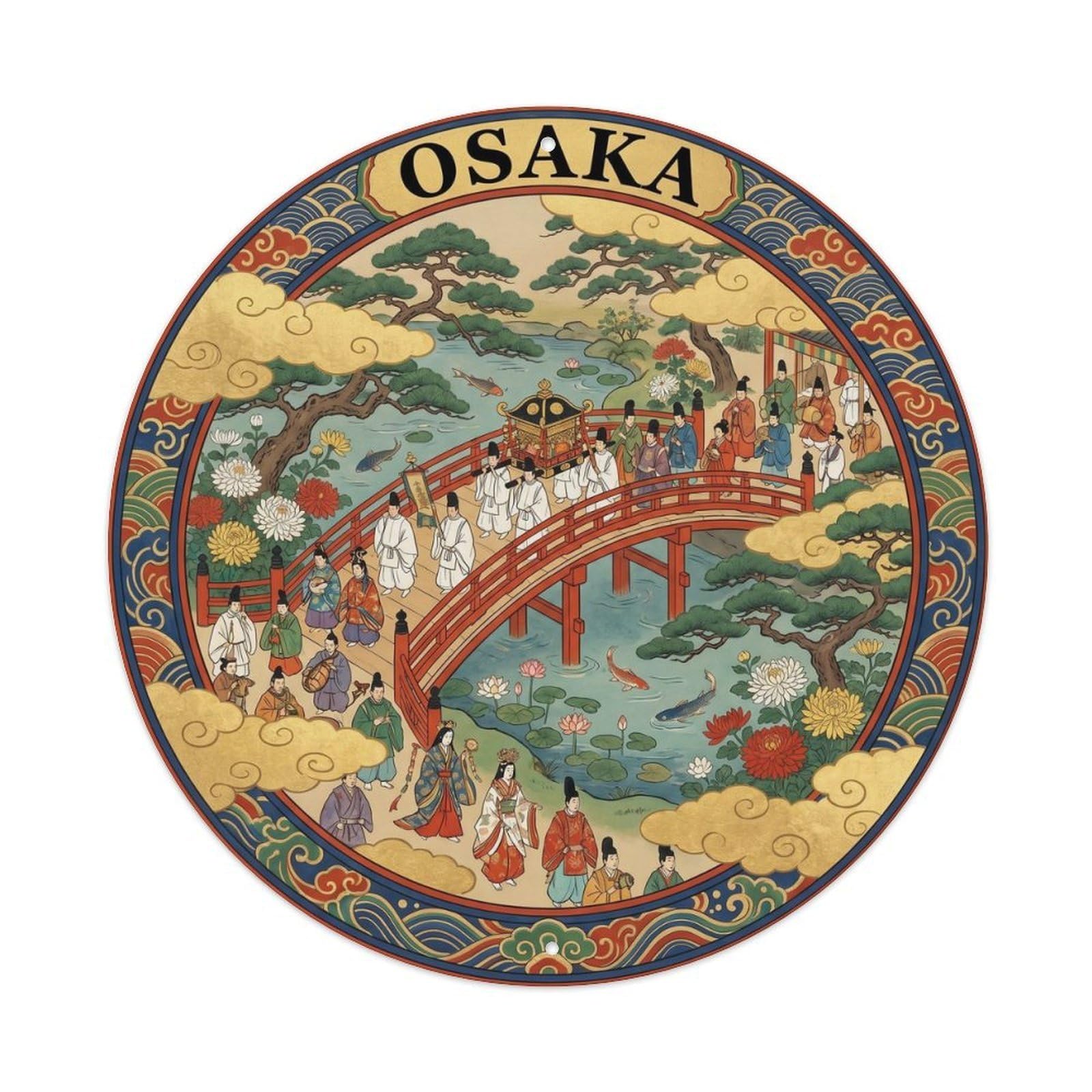 Olhnbad Style Osaka Sumiyoshi Taisha Shrine Festival Regional Culture Metal Tin Sign