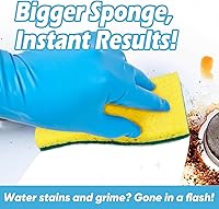 Vista 30 de AIDEA Esponjas antiarañazos, 12 unidades, esponja natural para utensilios de cocina antiadherentes, esponjas de cocina, esponja de celulosa