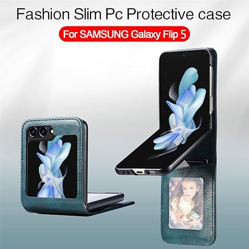 Miniatura 2 de ZCDAYE Funda tipo cartera para Samsung Galaxy Z Flip 5, funda para Samsung Galaxy Z Flip 5, funda de cuero para Samsung Galaxy Z Flip 5 con
