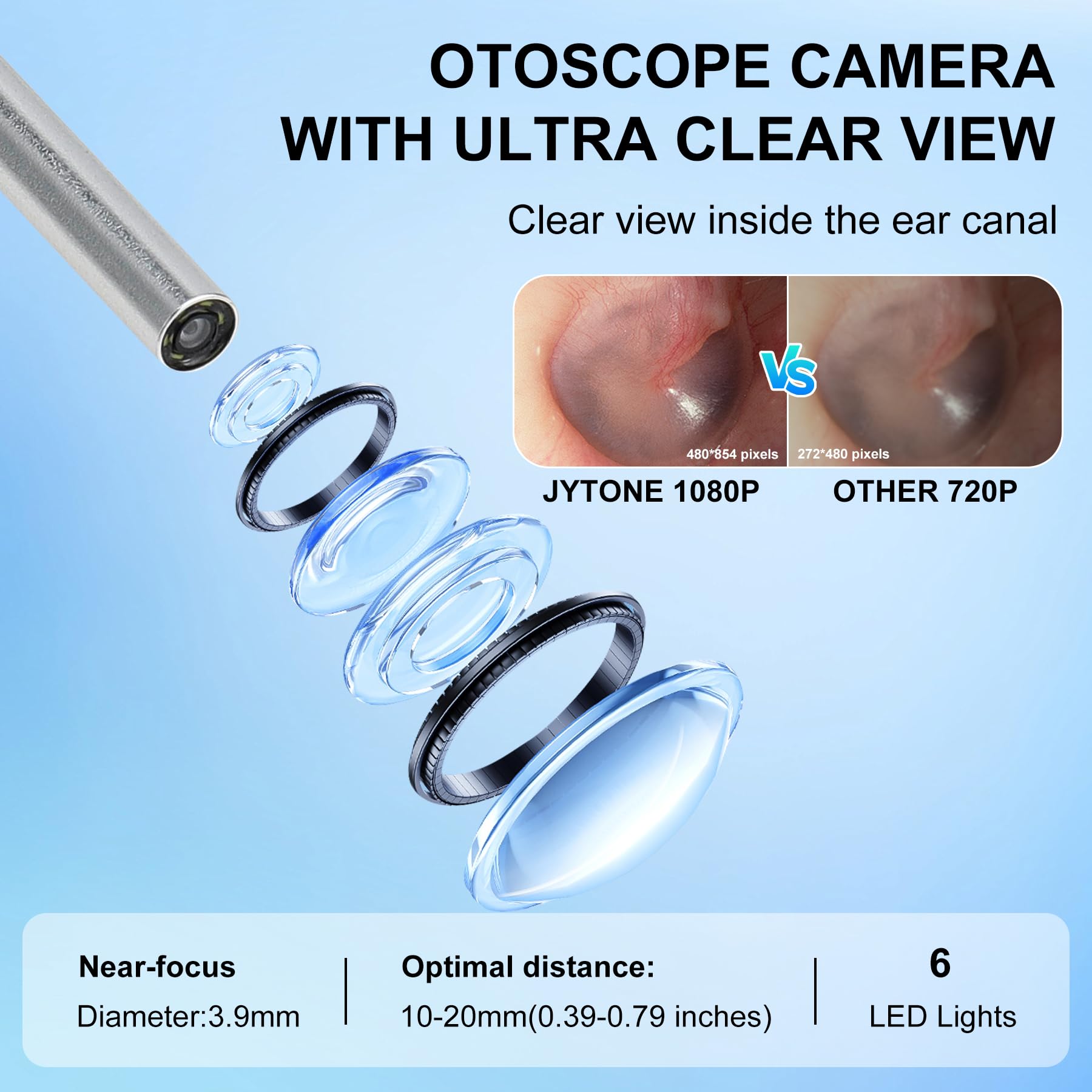 Digital Otoscope - HD Screen Ear Wax Removal -8