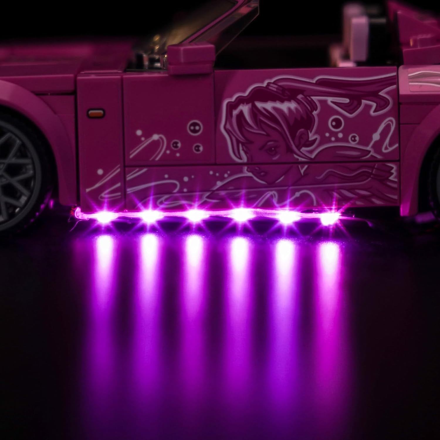 LED Lighting Compatible with Lego 77241 Speed Champions 2 Fast 2 Furious Honda S2000, Light Kit Compatible with Lego 77241 Car, NOT Included The Model Set - JUST Lights