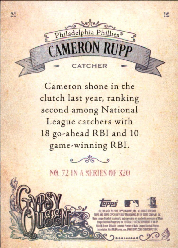2017 Topps Gypsy Queen #72 Cameron Rupp Philadelphia Phillies Baseball Card
