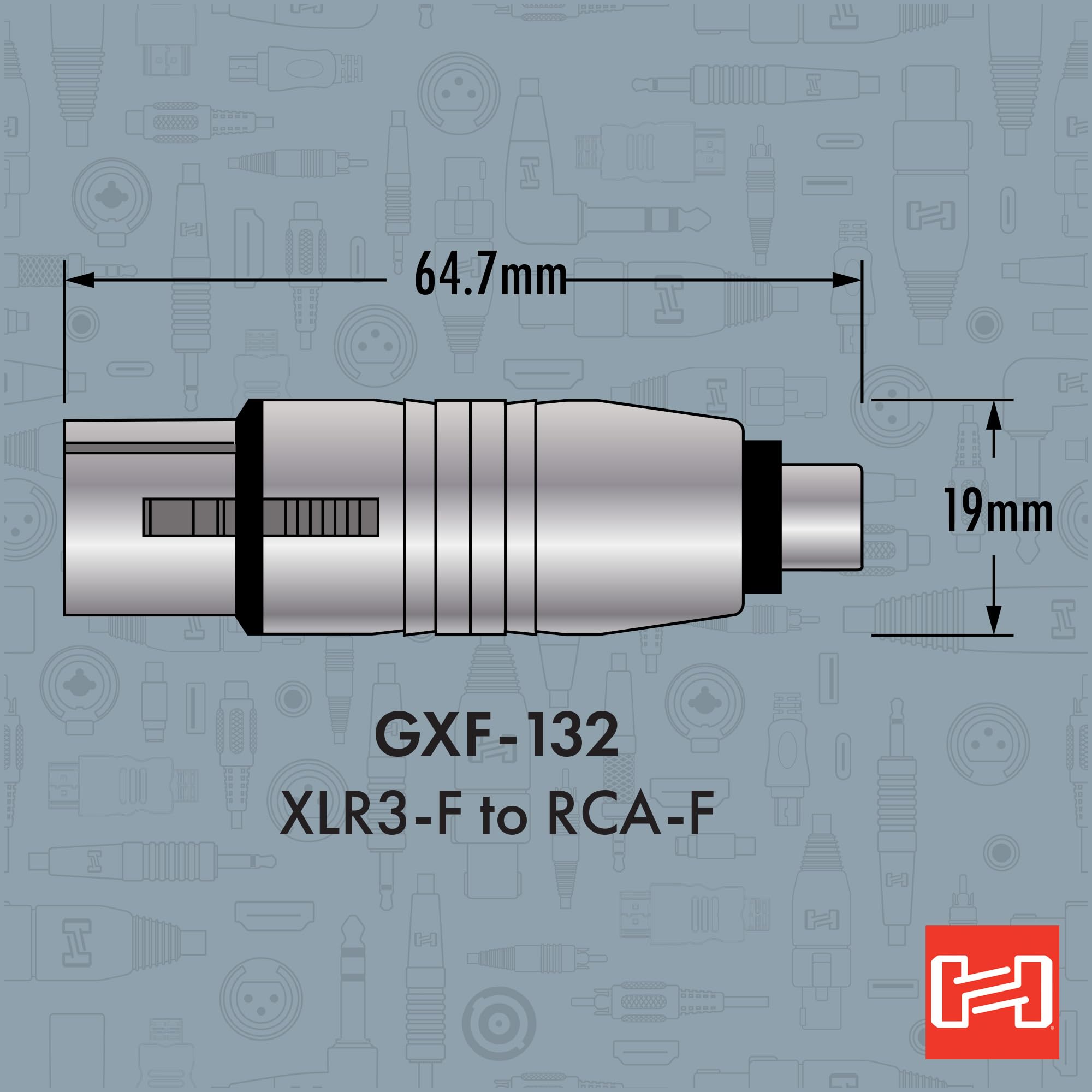 Amazon.com: Hosa GXF-132 Adaptor, RCA to XLR3F : Electronics