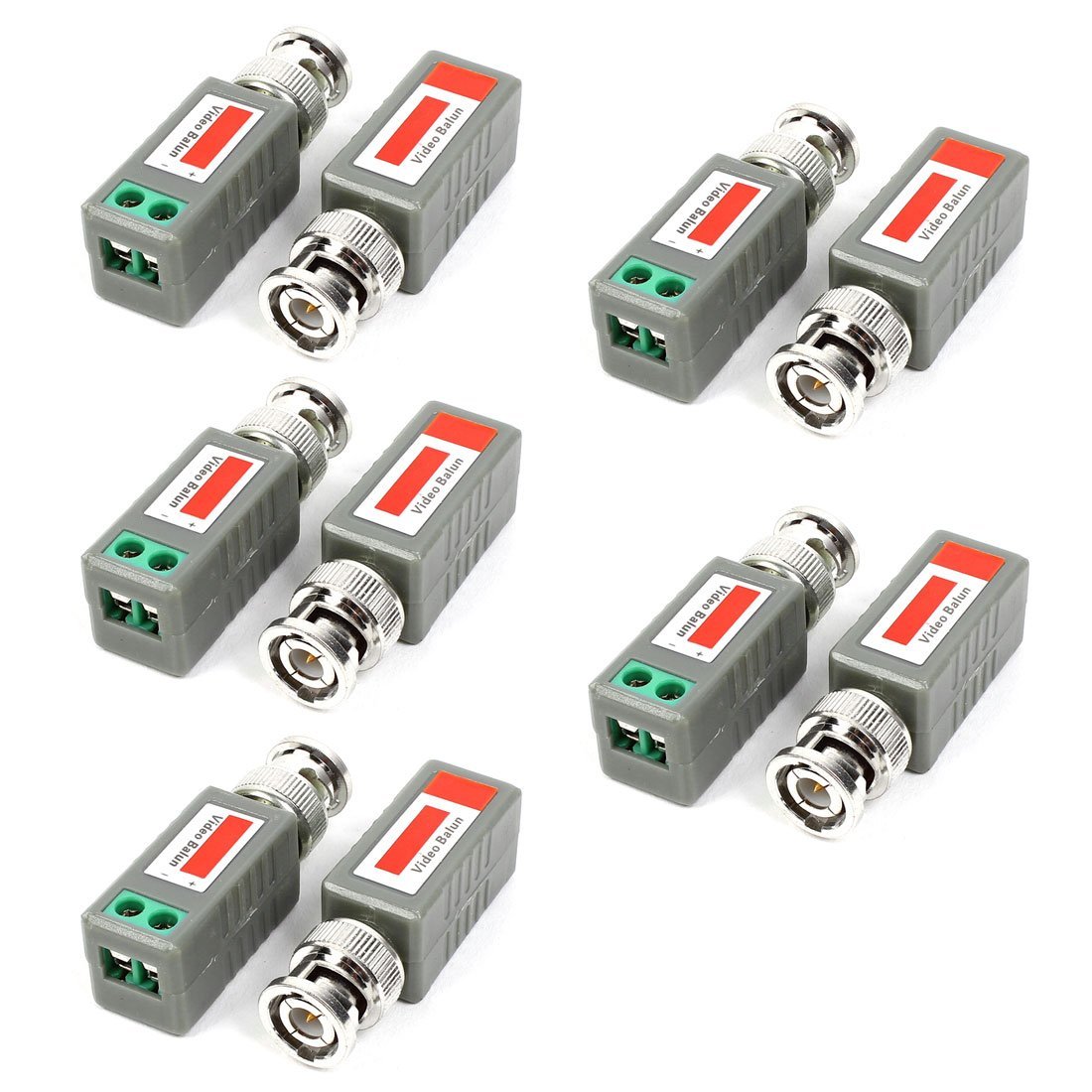 ELECTROPRIME 10pcs BNC Male Connector to AV Screw Terminal Adapter Video Balun Transceiver
