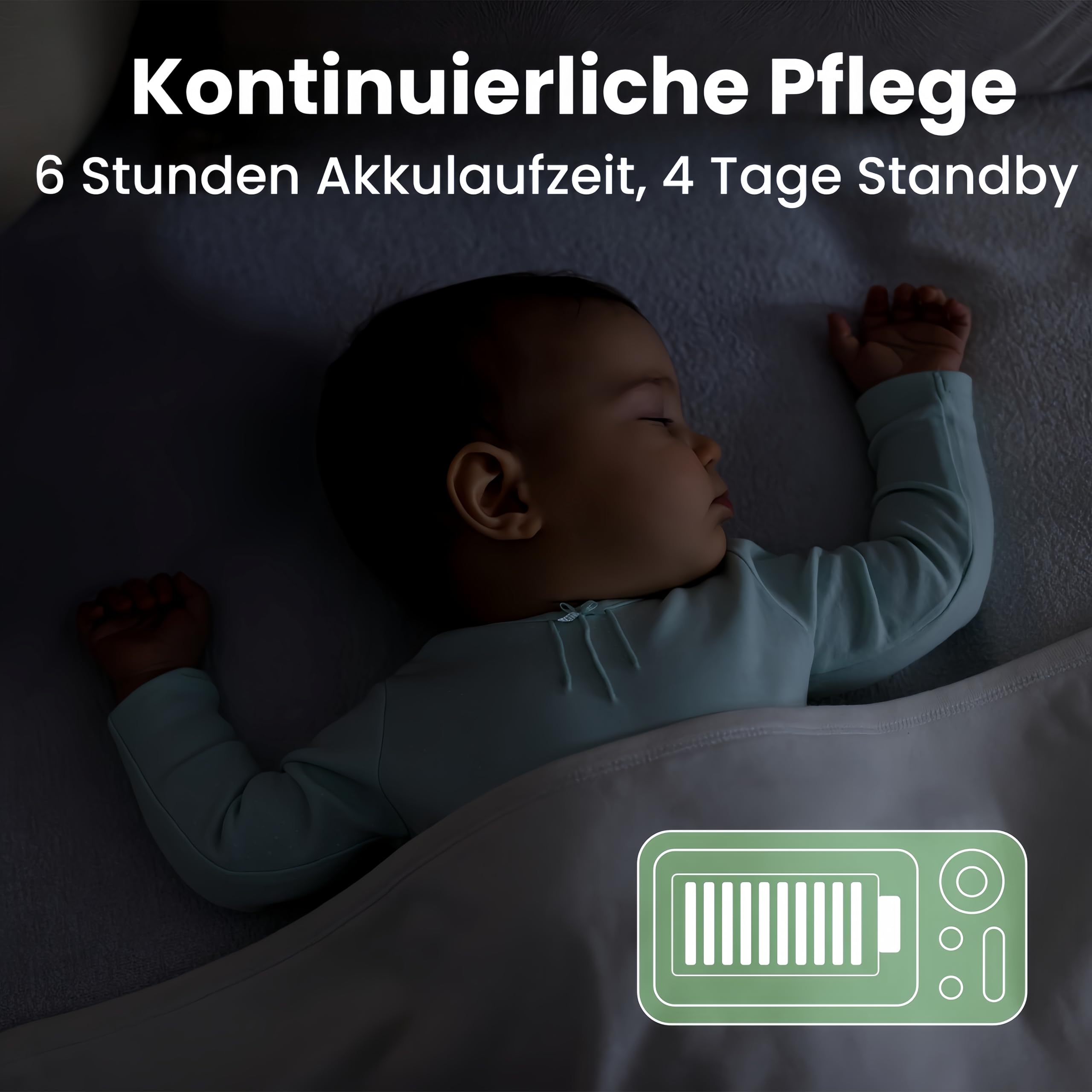 BOIFUN Babyphone mit 2 Kameras WLAN und App,Split-Screen-Ansicht,Bewegungs/Geräuscherkennung,VOX Modus,1080P HD,4×Zoom,4,3 Zoll LCD-Display Babyfon,Fütterungserinnerungen,Zonenalarme,Wiegenlied