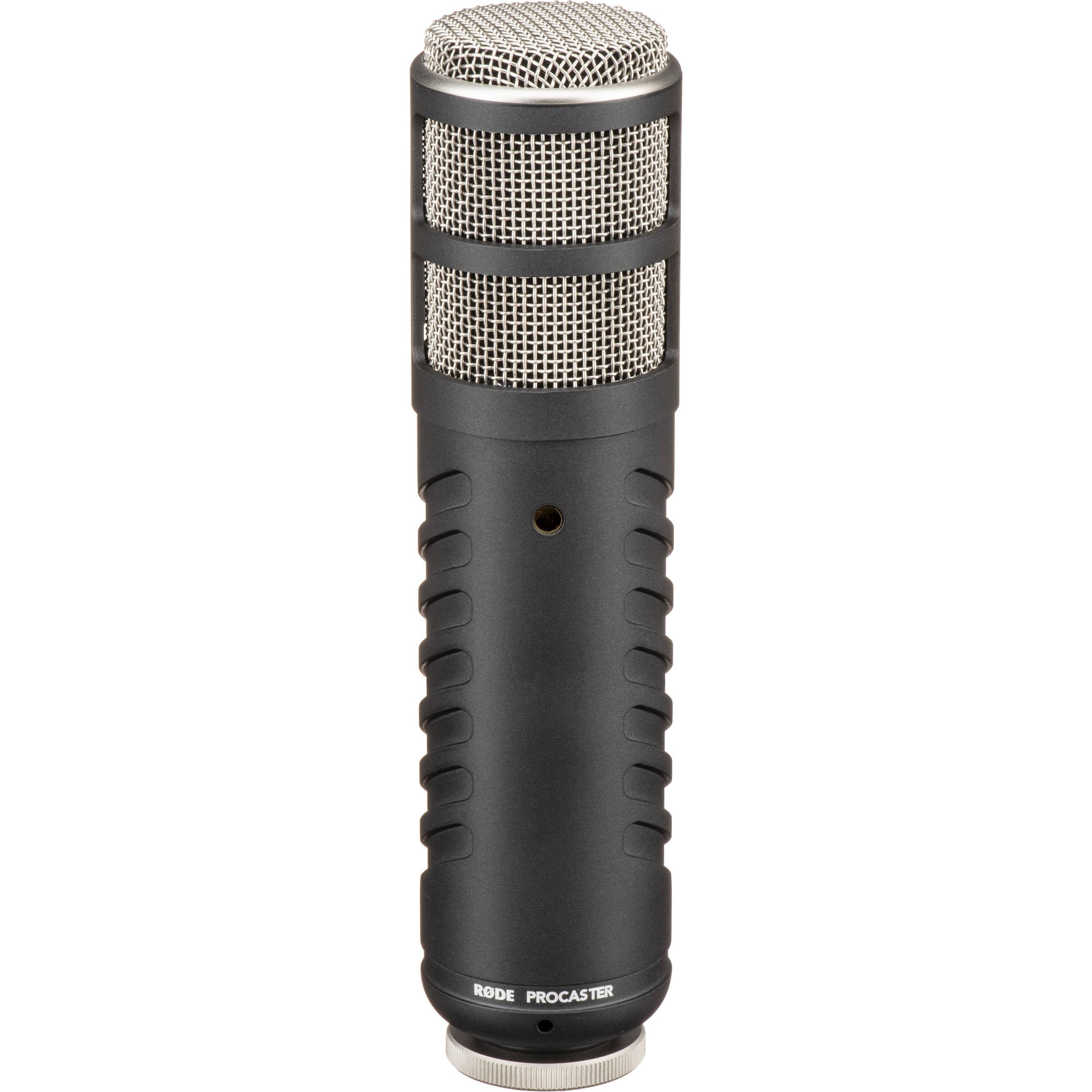 Rode Procaster Broadcast Dynamic Vocal Microphone with Rode SM6 Shock Mount with Detachable Pop Filter and XLR Cable