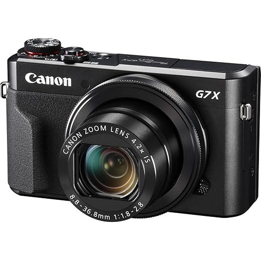 Canon PowerShot G7 X Mark II (Black) (Renewed)