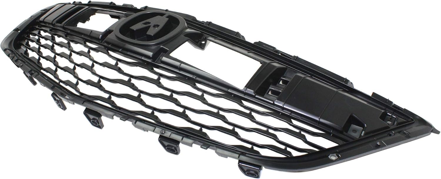 Compatible with 14 15 16 MDX 3.5L Front Face Bar Grille Assembly Dark Gray Paintable Plastic
