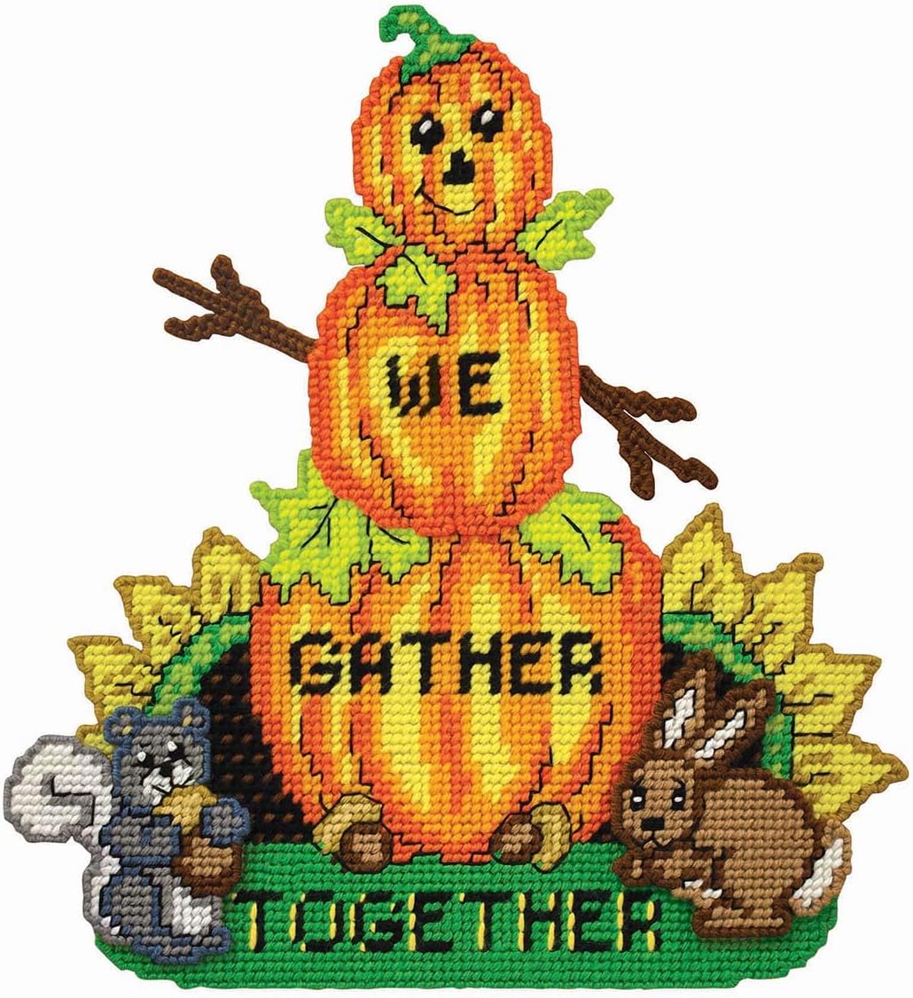 Design Works We Gather Wall Hanging Plastic Canvas Kit